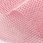 tissu filet coton bio oekotex rose bonbon