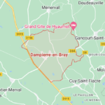 plan pour venir à  Dampierre-en-bray